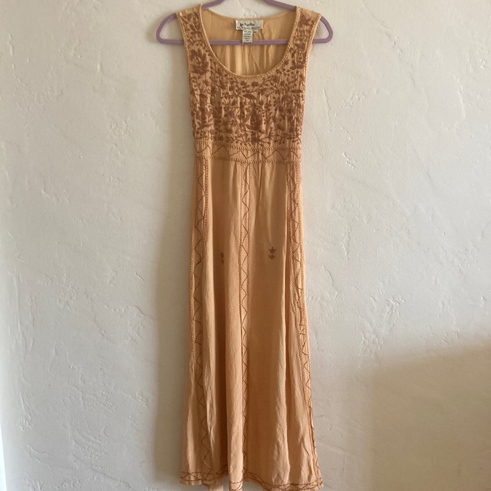 Vintage Embroidered Papillon Dress